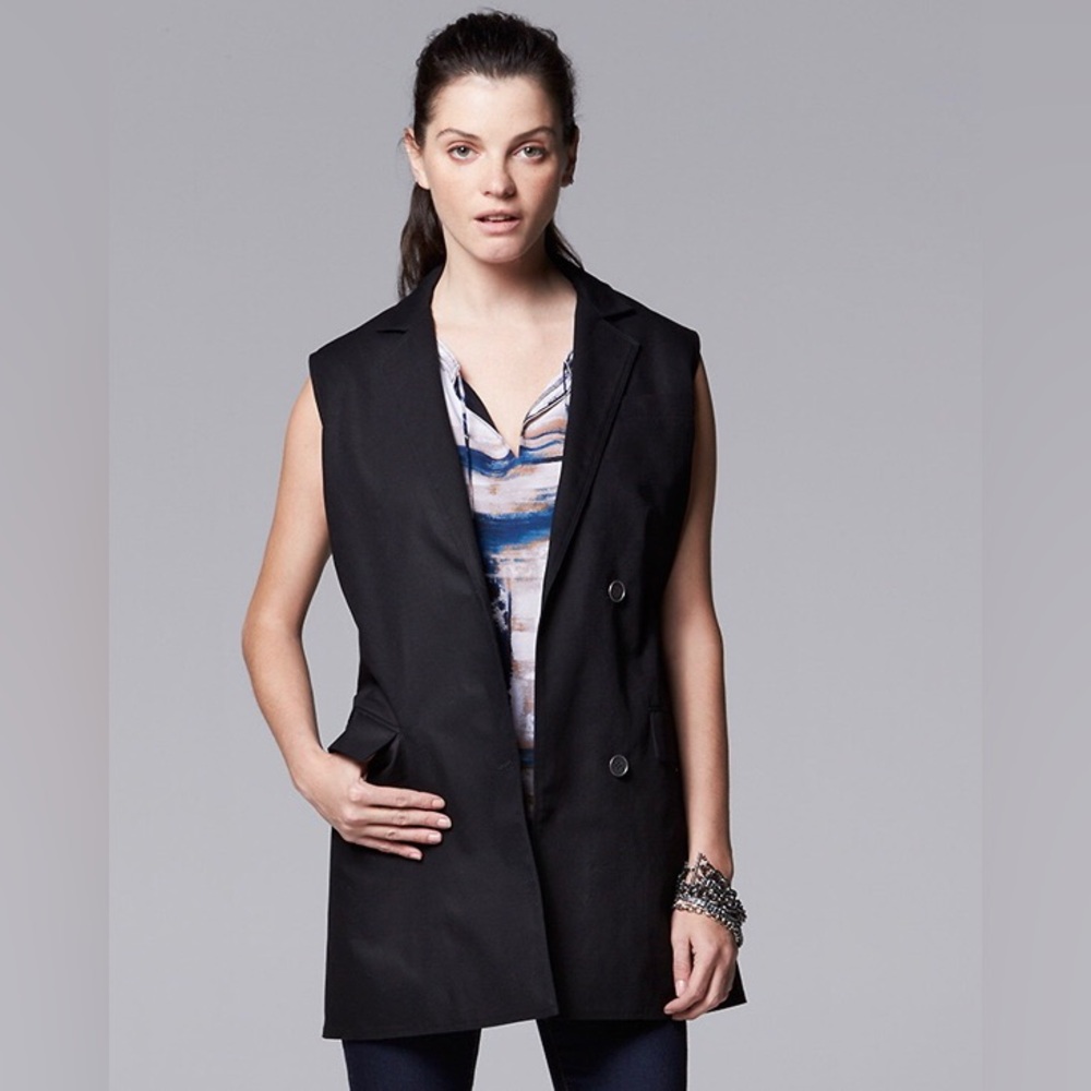 Women’s Simply Vera Vera Wang Vest, Size Medium NWT Size Medium - Picture 15 of 16
